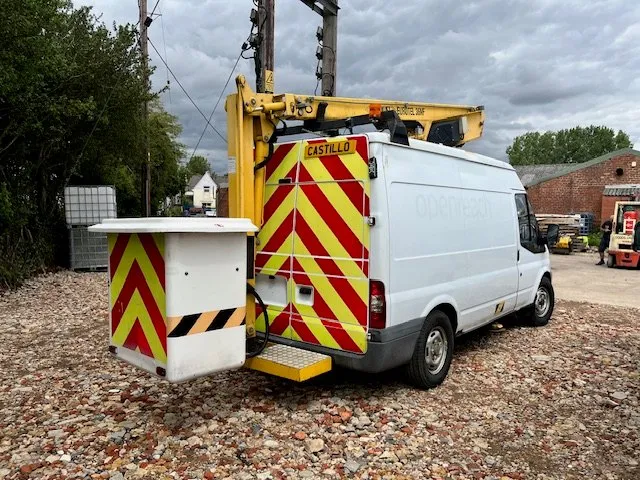 Ford Transit cherry picker with Versalift 36NF for sale at Castillo